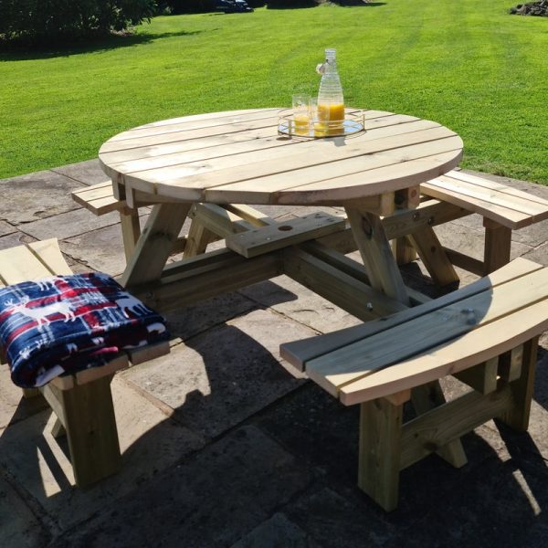 Westwood Garden Picnic Table by Churnet Valley - 8 Seats Cheap