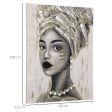 Hand-Painted Wall art of Woman in African Attire Online