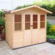 Shire Haddon 6  8  x 6  3  Apex Summerhouse - Premium Dip Treated Shiplap Online Hot Sale