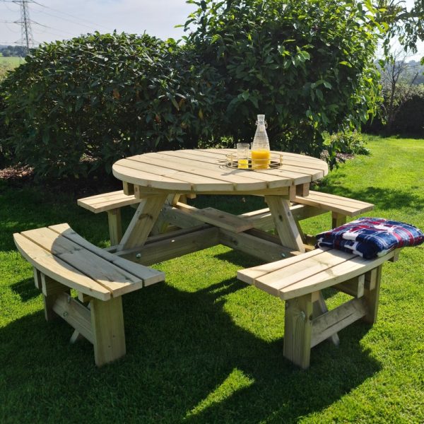 Westwood Garden Picnic Table by Churnet Valley - 8 Seats Cheap