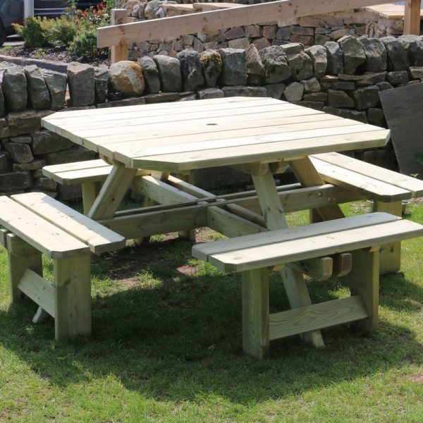 Westwood Garden Picnic Table by Croft - 8 Seat For Discount