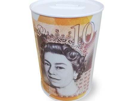 Sterling Money Tin 10 x 15cm Ten Online Sale