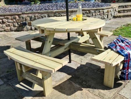 Westwood Garden Picnic Table by Churnet Valley - 8 Seats Cheap