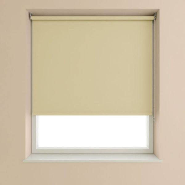 Blackout Roller Blind Taupe - 60cm Width For Cheap