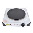 Single Electric Hotplate Cast Iron White - 1500W Online