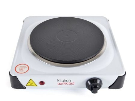 Single Electric Hotplate Cast Iron White - 1500W Online