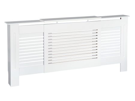 145-210L x 21W x 83H cm Extendable Medium-density fibreboard Radiator Cover - White Online now