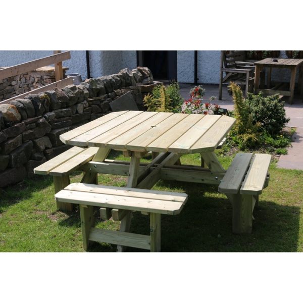 Westwood Garden Picnic Table by Croft - 8 Seat For Discount