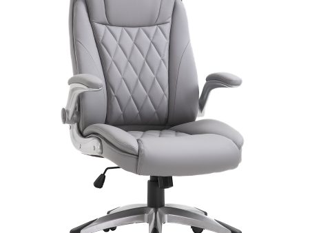 Vinsetto High Back Executive Office Chair Home Swivel PU Leather Ergonomic Chair Fashion