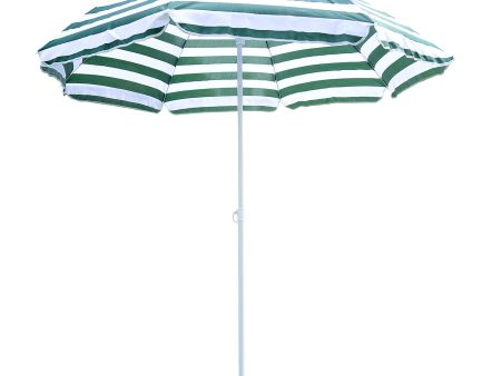 1.8m Beach Parasol Umbrella with Tilt Canopy Sale