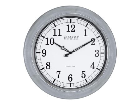 18  Black and Silver Atomic Analog Wall Clock Sale